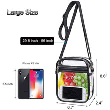 Load image into Gallery viewer, Clear Crossbody Purse Bag

