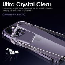 Load image into Gallery viewer, Clear Shockproof Phone Case For iPhone 14 13 12 11 Pro Max X XR XS Max Lens Protection Case on iPhone 11 12 13 14 Pro Back Cover Protection Non-Yellowing Shockproof Phone Case for iPhone
