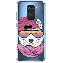 Load image into Gallery viewer, Clear Soft Cover For Redmi Note 9S Case Note9 Silicone Print Cat Covers for Xiaomi Redmi Note 9 Pro Case Redmi9 Clear Cute Soft Slim Shock-Absorption Back Phone Case Cover
