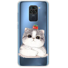 Load image into Gallery viewer, Clear Soft Cover For Redmi Note 9S Case Note9 Silicone Print Cat Covers for Xiaomi Redmi Note 9 Pro Case Redmi9 Clear Cute Soft Slim Shock-Absorption Back Phone Case Cover
