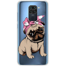 Load image into Gallery viewer, Clear Soft Cover For Redmi Note 9S Case Note9 Silicone Print Cat Covers for Xiaomi Redmi Note 9 Pro Case Redmi9 Clear Cute Soft Slim Shock-Absorption Back Phone Case Cover
