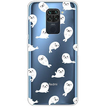 Load image into Gallery viewer, Clear Soft Cover For Redmi Note 9S Case Note9 Silicone Print Cat Covers for Xiaomi Redmi Note 9 Pro Case Redmi9 Clear Cute Soft Slim Shock-Absorption Back Phone Case Cover
