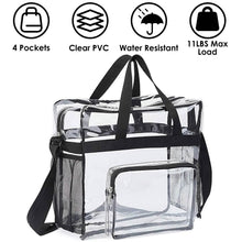 Load image into Gallery viewer, Clear Transparent Shoulder Bag Stadium Approved
