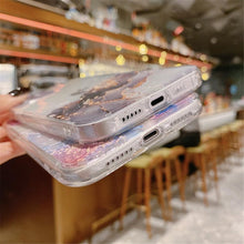 Load image into Gallery viewer, Clear Watercolor Marble Texture Phone Case For iPhone 11 Pro Max 11 Mini X XR XS Max 7 8 6s Plus Soft Back Cover Gold-Plated Silicone Mobile Phone Case Bumper Scratch-Resistant Protective Case

