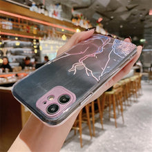 Load image into Gallery viewer, Clear Watercolor Marble Texture Phone Case For iPhone 11 Pro Max 11 Mini X XR XS Max 7 8 6s Plus Soft Back Cover Gold-Plated Silicone Mobile Phone Case Bumper Scratch-Resistant Protective Case
