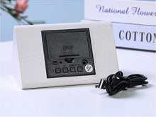 Load image into Gallery viewer, Clocks LED Wooden Alarm Clock Watch Wooden Wood Clock New Version LED Alarm Digital Desk Clock Adjustable Brightness, Alarm Time, Displays Time Date Temperature  Table Voice Control Digital Wood Electronic Desktop Table

