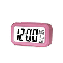Load image into Gallery viewer, Clocks LED Wooden Alarm Clock Watch Wooden Wood Clock New Version LED Alarm Digital Desk Clock Adjustable Brightness, Alarm Time, Displays Time Date Temperature  Table Voice Control Digital Wood Electronic Desktop Table
