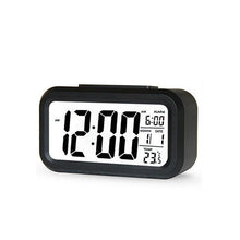 Load image into Gallery viewer, Clocks LED Wooden Alarm Clock Watch Wooden Wood Clock New Version LED Alarm Digital Desk Clock Adjustable Brightness, Alarm Time, Displays Time Date Temperature  Table Voice Control Digital Wood Electronic Desktop Table
