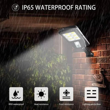 Load image into Gallery viewer, COB Solar Street Lights Remote Control Motion Sensor Security Wall Light with 3 Modes

