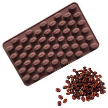 Load image into Gallery viewer, Coffee Beans Chocolate Mold Mini Candy Ice Candy Making Mold Baking Mold Cake Decorating Coffee Bean Cake Mould Soap Baking Mold Fondant Pudding Jelly Chocolate
