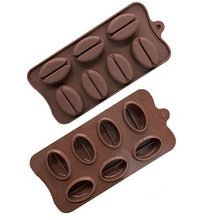 Load image into Gallery viewer, Coffee Beans Chocolate Mold Mini Candy Ice Candy Making Mold Baking Mold Cake Decorating Coffee Bean Cake Mould Soap Baking Mold Fondant Pudding Jelly Chocolate
