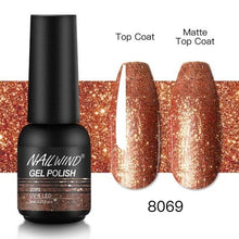 Load image into Gallery viewer, Colorful Glossy Gel Nail Polish 8ml Modern Permanent UV LED Nails Gel Luxury Fashion For Women and Girls Shine Design
