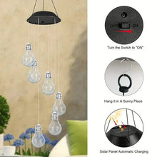 Load image into Gallery viewer, Colorful Lights Solar Wind Chimes for Outside
