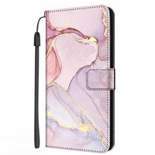 Load image into Gallery viewer, Colorful Marble Flip Leather Case For iPhone 11 12 13 Pro Max Cover iPhone12 Mini iphone12 iphone13 13pro Wallet Stand Marble Phone Covers Marble Flip Leather Phone Case Magnetic Kickstand Protective Cover

