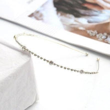 Load image into Gallery viewer, Colorful Rhinestone Flower Leaf Hair Hoop Headband Hairband for Women Girls Bezel Hair Band Hair Accessories Flower and Leaves Crown Hair Band for Bride and Bridesmaids
