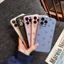 Load image into Gallery viewer, Colorful Silicone Case Soft Protection Cute Pattern Cute Little Heart Phone Case For iPhone 14 Pro Max 13 12 11 X XR XS Max 7 8 Plus Silicone Camera Back Case Cover
