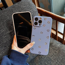 Load image into Gallery viewer, Colorful Silicone Case Soft Protection Cute Pattern Cute Little Heart Phone Case For iPhone 14 Pro Max 13 12 11 X XR XS Max 7 8 Plus Silicone Camera Back Case Cover

