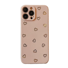 Load image into Gallery viewer, Colorful Silicone Case Soft Protection Cute Pattern Cute Little Heart Phone Case For iPhone 14 Pro Max 13 12 11 X XR XS Max 7 8 Plus Silicone Camera Back Case Cover

