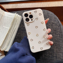 Load image into Gallery viewer, Colorful Silicone Case Soft Protection Cute Pattern Cute Little Heart Phone Case For iPhone 14 Pro Max 13 12 11 X XR XS Max 7 8 Plus Silicone Camera Back Case Cover
