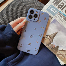 Load image into Gallery viewer, Colorful Silicone Case Soft Protection Cute Pattern Cute Little Heart Phone Case For iPhone 14 Pro Max 13 12 11 X XR XS Max 7 8 Plus Silicone Camera Back Case Cover
