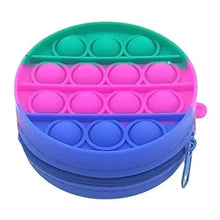 Load image into Gallery viewer, Colorful Stress Relief Squeeze Anti Stress Pop It Soft Pencil Case For Students Rainbow Color School Case
