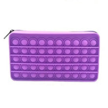 Load image into Gallery viewer, Colorful Stress Relief Squeeze Anti Stress Pop It Soft Pencil Case For Students Rainbow Color School Case
