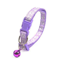 Load image into Gallery viewer, Colorful Super Soft Nylon Pet Adjustable Collars Cute Print Collar Stylish Footprint Pets Necklace Collars For Dogs
