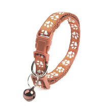 Load image into Gallery viewer, Colorful Super Soft Nylon Pet Adjustable Collars Cute Print Collar Stylish Footprint Pets Necklace Collars For Dogs
