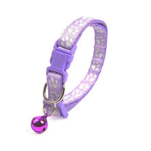 Load image into Gallery viewer, Colorful Super Soft Nylon Pet Adjustable Collars Cute Print Collar Stylish Footprint Pets Necklace Collars For Dogs
