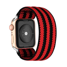 Load image into Gallery viewer, Comfortable Elastic Scrunchie Strap Band For Watch Women Bracelet Compatible With Watch Band 41mm 40mm 38mm Women Girls Adjustable Elastic Nylon Strap Solo Loop Replacement Lightweight Wristband For Watches
