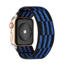 Load image into Gallery viewer, Comfortable Elastic Scrunchie Strap Band For Watch Women Bracelet Compatible With Watch Band 41mm 40mm 38mm Women Girls Adjustable Elastic Nylon Strap Solo Loop Replacement Lightweight Wristband For Watches

