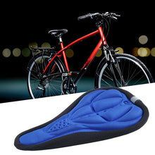 Load image into Gallery viewer, Comfortable Mountain Bike 3D Saddle Cover Thick Breathable Ultra Soft Bicycle Saddles Silicone Sponge Bike Seat Cushion Bicycle Exercise Bike Seat Pad Comfort Road Bicycle Seat Covers Spin Bike Cycling Seat Cushions Indoor Outdoor Saddle For Men
