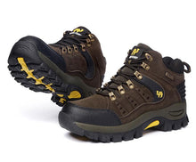 Load image into Gallery viewer, Comfortable Outdoor Waterproof Hiking Boots Men's Spring And Autumn Hiking Wear-Resistant Mountain Sports Boots Hunting Shoes High Waterproof Hiking Boots Outdoor Lightweight Mens Shoes
