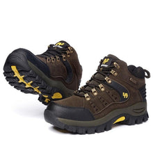 Load image into Gallery viewer, Comfortable Outdoor Waterproof Hiking Boots Men's Spring And Autumn Hiking Wear-Resistant Mountain Sports Boots Hunting Shoes High Waterproof Hiking Boots Outdoor Lightweight Mens Shoes
