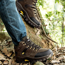 Load image into Gallery viewer, Comfortable Outdoor Waterproof Hiking Boots Men's Spring And Autumn Hiking Wear-Resistant Mountain Sports Boots Hunting Shoes High Waterproof Hiking Boots Outdoor Lightweight Mens Shoes
