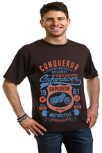 Load image into Gallery viewer, Conqueror Speedway Men's Bamboo Viscose/Organic Cotton Short Sleeve Graphic T-Shirt
