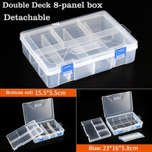 Load image into Gallery viewer, Container Plastic Box Practical Adjustable Compartment Jewelry Earring Bead Screw Holder Case Display Case storage Box Plastic Jewelry Box for Earrings Rings Necklaces Storage Box
