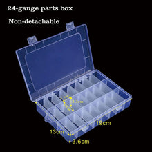 Load image into Gallery viewer, Container Plastic Box Practical Adjustable Compartment Jewelry Earring Bead Screw Holder Case Display Case storage Box Plastic Jewelry Box for Earrings Rings Necklaces Storage Box
