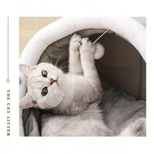 Load image into Gallery viewer, Contemporary Polyester Fiber Cat Bed
