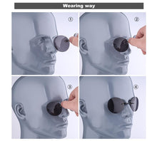 Load image into Gallery viewer, Convenient And Lightweight Sun Protection Sunglasses New Clip On Nose Glasses New Round Rimless Matrix Shape Sunglasses For Men &amp; Women  Mini Frameless Vintage Sunglasses For men

