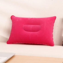 Load image into Gallery viewer, Convenient Ultralight Inflatable Air Pillow Sleep Cushion Travel Bedroom Hiking Beach Car Plane Ultralight Inflatable PVC Nylon Air Pillow Sleep Cushion Travel Bedroom Hiking Beach Car Plane Head Rest Support Inflatable Camping Head Rest Support 34*22cm
