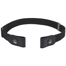 Load image into Gallery viewer, Cool Buckle-Free Stretch Elastic Waist Belt Unisex Style No Buckle Fashion Waistbands For Men And Women Simple Black Stretch Belt Invisible Elastic Belt For Jeans Pants Dresses
