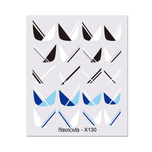 Load image into Gallery viewer, Cool Geometrics Pattern Water Decals Stickers Flower Leaves Slider For Nails Spring Summer Nail Art Decoration Tattoos Women Nail Art Stickers Water Transfer Decals Design Nail Art Supplies Manicure Acrylic Nail Foil Stencils Decorations

