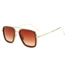 Load image into Gallery viewer, Cool Glasses Modern  Elegant Cosplay Vintage Retro  Sunglasses Vintage Aviator Square Sunglasses for Men Gold Frame Retro  Classic Sunglasses
