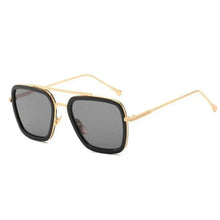 Load image into Gallery viewer, Cool Glasses Modern  Elegant Cosplay Vintage Retro  Sunglasses Vintage Aviator Square Sunglasses for Men Gold Frame Retro  Classic Sunglasses
