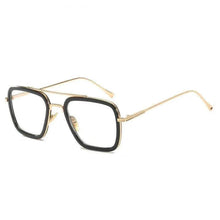 Load image into Gallery viewer, Cool Glasses Modern  Elegant Cosplay Vintage Retro  Sunglasses Vintage Aviator Square Sunglasses for Men Gold Frame Retro  Classic Sunglasses
