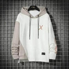 Load image into Gallery viewer, Cool Luxury Spring Autumn Striped Hoodie Sweatshirt Men's Thick Fleece Hip Hop High Streetwear Clothes Unique Design Long Sleeve Hoodies Casual Drawstring Hooded Sweatshirts

