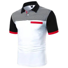 Load image into Gallery viewer, Cool Polo Men Shirt Nice Short Sleeve Polo Shirt Contrast More Color Polo New Clothing Summer Streetwear Casual Fashion Men Tops Men's Golf Polo Shirt Short Sleeve Tactical Polo Shirts Slim Fit Casual Tennis T-Shirt
