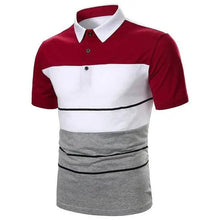 Load image into Gallery viewer, Cool Polo Men Shirt Nice Short Sleeve Polo Shirt Contrast More Color Polo New Clothing Summer Streetwear Casual Fashion Men Tops Men's Golf Polo Shirt Short Sleeve Tactical Polo Shirts Slim Fit Casual Tennis T-Shirt
