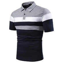 Load image into Gallery viewer, Cool Polo Men Shirt Nice Short Sleeve Polo Shirt Contrast More Color Polo New Clothing Summer Streetwear Casual Fashion Men Tops Men's Golf Polo Shirt Short Sleeve Tactical Polo Shirts Slim Fit Casual Tennis T-Shirt
